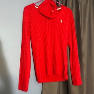 Red Polo Sweatshirt